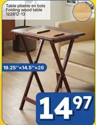 Rossy Folding wood table offer
