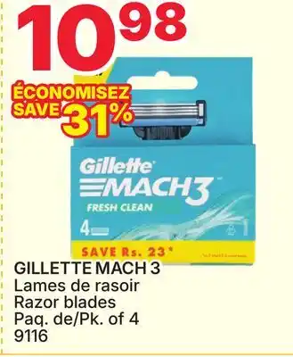 Rossy GILLETTE MACH 3 Razor blades offer