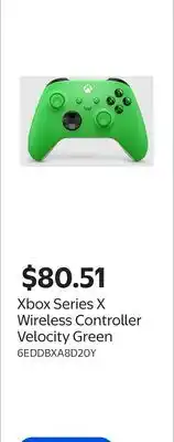 Walmart Xbox Series X Wireless Controller Velocity Green offer