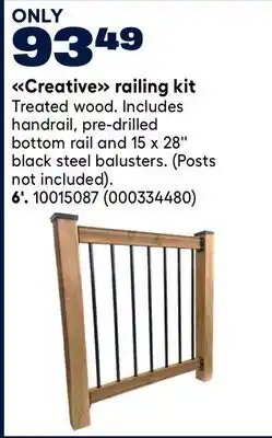 RONA Creative railing kit offer
