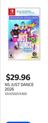 Walmart NS JUST DANCE 2026 offer