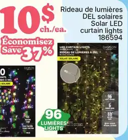 Rossy DANSON Solar LED curtain lights offer