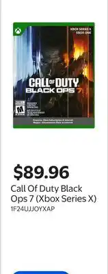 Walmart Call Of Duty Black Ops 7 (Xbox Series X) offer