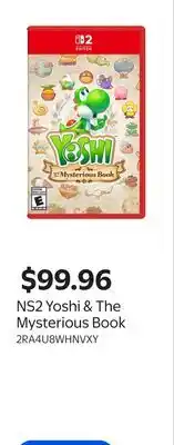 Walmart NS2 Yoshi & The Mysterious Book offer