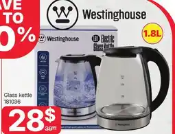 Rossy Westinghouse Glass kettle offer