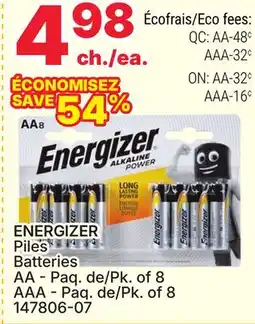 Rossy ENERGIZER Batteries offer