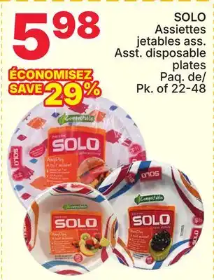 Rossy SOLO Asst. disposable plates offer