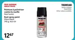 Home Hardware Rust spray paint Gloss black offer