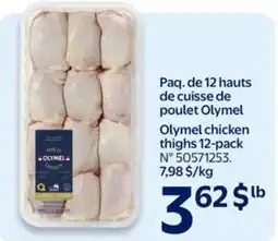 Walmart Olymel chicken thighs 12-pack offer