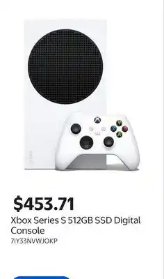 Walmart Xbox Series S 512GB SSD Digital Console offer