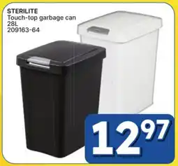Rossy STERILITE Touch-top garbage can offer