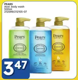 Rossy PEARS Asst. body wash offer