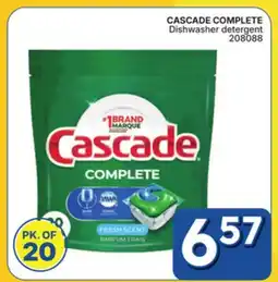 Rossy CASCADE COMPLETE Dishwasher detergent offer