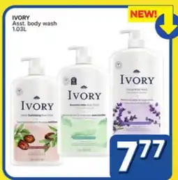 Rossy IVORY Asst. body wash offer