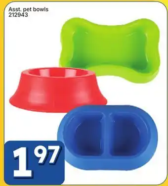 Rossy Asst. pet bowls offer