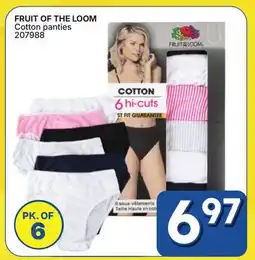 Rossy FRUIT OF THE LOOM Cotton panties offer
