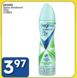 Rossy DEGREE Spray deodorant offer