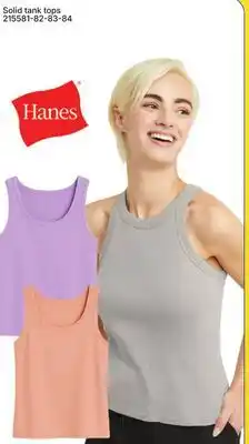 Rossy Hanes Solid tank tops offer