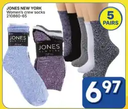 Rossy JONES NEW YORK Womenʼs crew socks offer