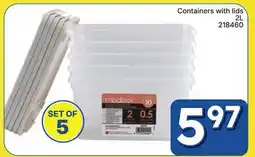 Rossy Containers with lids offer