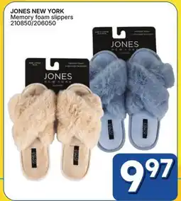 Rossy JONES NEW YORK Memory foam slippers offer