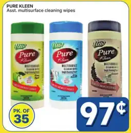 Rossy PURE KLEEN Asst. multisurface cleaning wipes offer