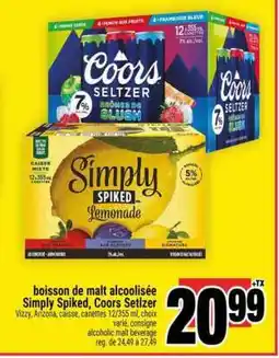 Super C Simply Spiked, Coors Seltzer offer