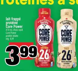 Super C lait frappé protéine Core Power offer