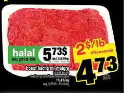 Super C BŒUF HACHÉ MI-MAIGRE offer