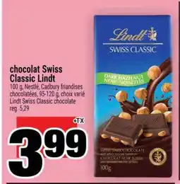Super C CHOCOLAT SWISS CLASSIC LINDT offer