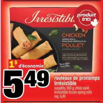 Super C ROULEAUX DE PRINTEMPS IRRÉSISTIBLE offer