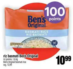 Super C riz basmati Ben's Original offer
