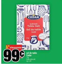 Super C sel de table Cedar offer