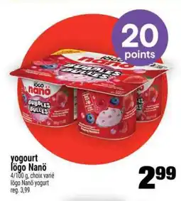 Super C yogourt Iögo Nanö offer