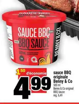 Super C sauce BBQ originale Benny & Co offer
