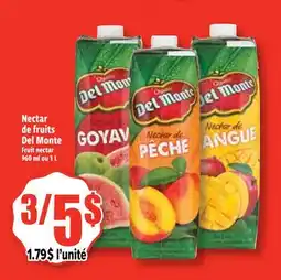 Bonanza Nectar de fruits Del Monte offer