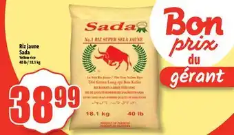 Bonanza Riz jaune Sada offer
