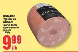 Bonanza Mortadelle régulière ou pistaches Cuor di Paese offer