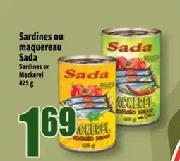 Bonanza Sardines ou maquereau Sada offer