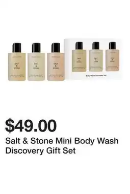 Sephora Salt & Stone Mini Body Wash Discovery Gift Set offer