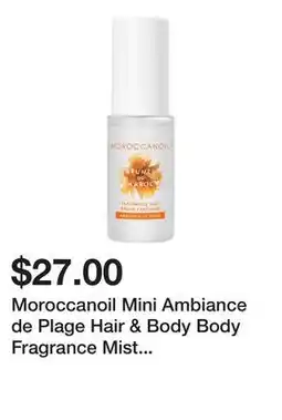 Sephora Moroccanoil Mini Ambiance de Plage Hair & Body Body Fragrance Mist with Gardenia Petal & Coconut offer