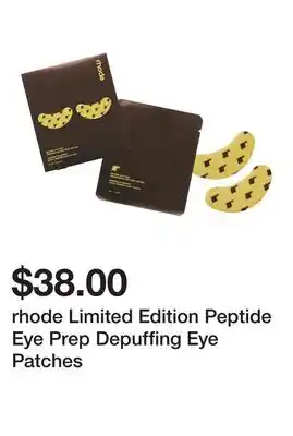 Sephora rhode Limited Edition Peptide Eye Prep Depuffing Eye Patches offer