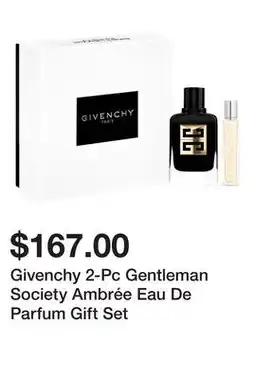 Sephora Givenchy 2-Pc Gentleman Society Ambrée Eau De Parfum Gift Set offer