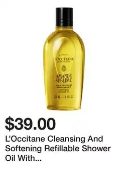 Sephora L'Occitane Cleansing And Softening Refillable Shower Oil With Almond Oil offer