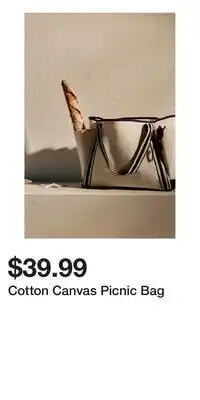 H&M Cotton Canvas Picnic Bag offer