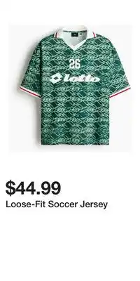 H&M Loose-Fit Soccer Jersey offer