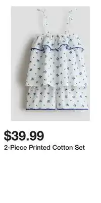 H&M 2-Piece Printed Cotton Set offer