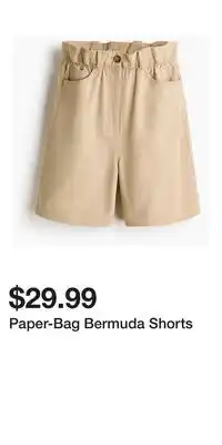 H&M Paper-Bag Bermuda Shorts offer