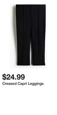 H&M Creased Capri Leggings offer
