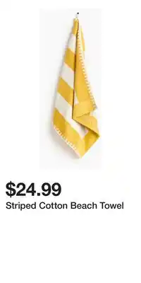 H&M Striped Cotton Beach Towel offer